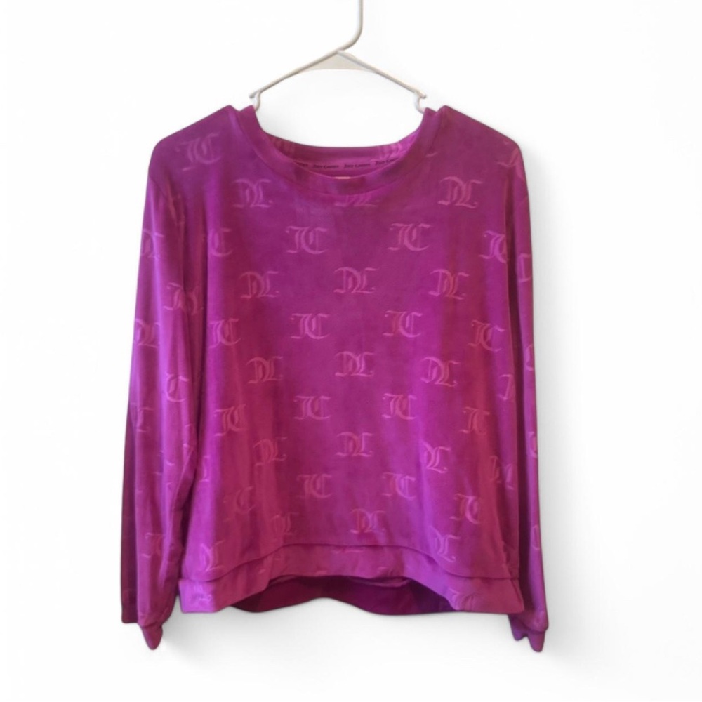 pink/purple juicy couture long sleeve sleepwear set